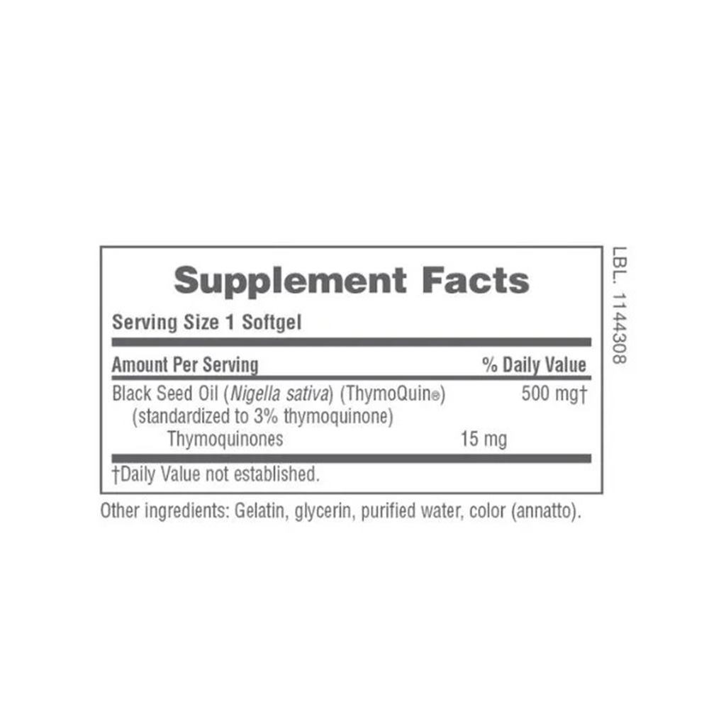 NATURES PLUS - ThymoQuin Black Seed Oil 500mg - 60softgels
